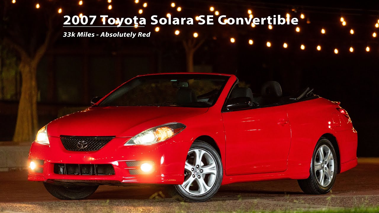 Absolutely Red: 2007 Toyota Solara Convertible Tour & Drive