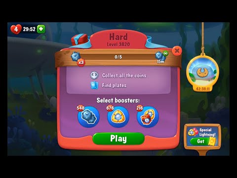 Fishdom. Hard Level 3820. HD Quality