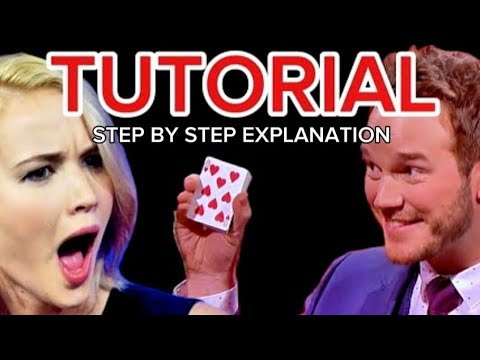 TUTORIAL - Chris Pratt Card Trick as performed on the Graham Norton show!