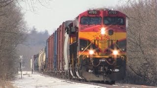 preview picture of video 'KCS 4703 East, A Pair of Southern Belles on 2-24-2013'