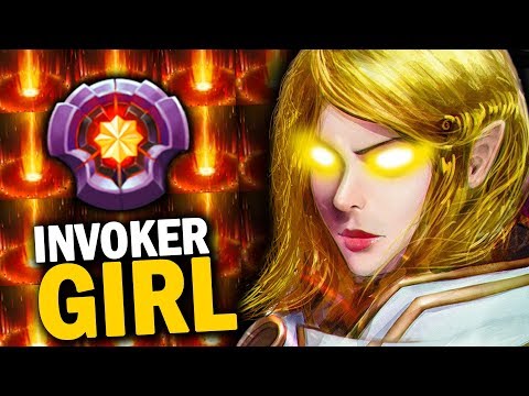 MASTER TIER INVOKER - INVOKER GIRL vs KUNKKA MID  BEAUTIFUL GAMEPLAY | Dota 2 Invoker