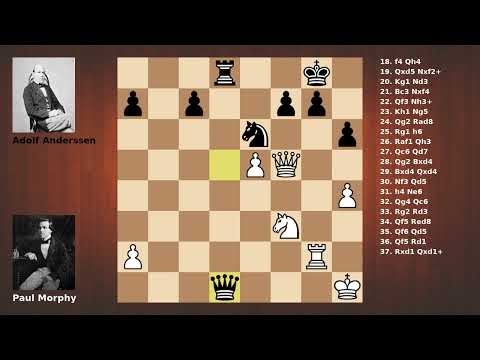Morphy vs Anderssen - Game 1 - 1858 Paris