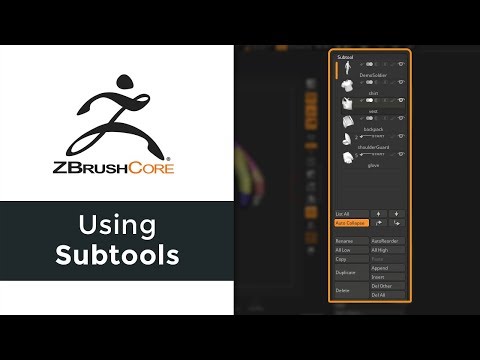 ZBrushCore: Using Subtools #AskZbrush