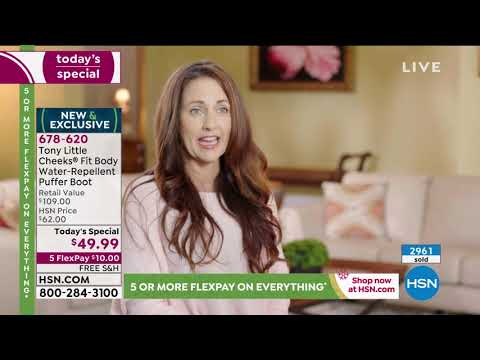 Tony Little Cheeks Fit Body WaterRepellent Puffer Boot