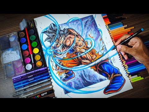 Speed Drawing Goku ultra instinct ( Dragon Ball Super )