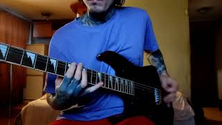 Rammstein - Schwarzes Glas / guitar lesson, riffs, tutorial