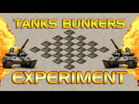 100 Rhino Tanks vs 25 Tanks in the Bunkers - Epic Experiment