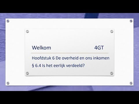 4TL economie Pincode § 6.4 Inkomensverdeling