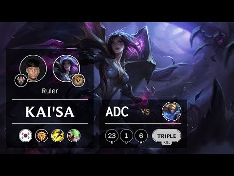 Kai'Sa ADC vs Ezreal - KR Challenger Patch 9.8