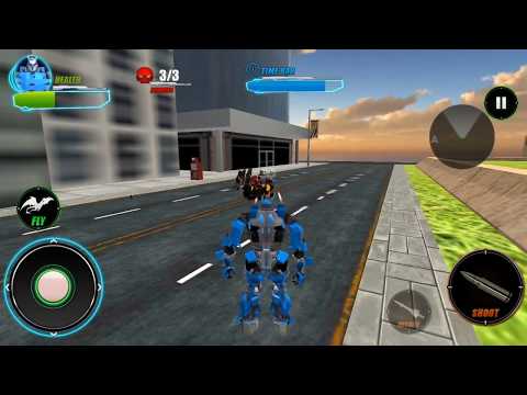 Dragon Robot Warrior Transformation Battle