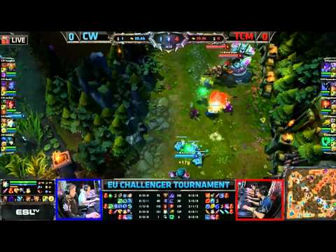 TCM vs CW Game 1/3  EU LCS CHALLENGER SF Summer Split 2013