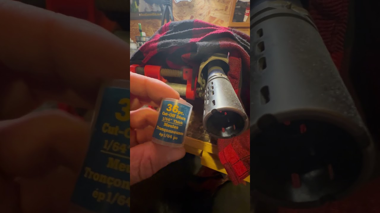 Removing a pin and weld muzzle device from BCM14.5 for replacement flash hider and re weld