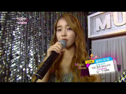 [HD] 131011 IU & T-ARA - Interview Backstage @ Music Bank