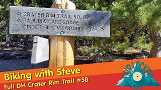 Going down from Crater Rim trail to Cinder Hill Campground.