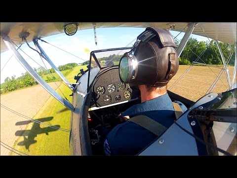 Boeing Stearman - WarBird Training - Tail Wheel Flying - Grass strip
