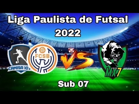 Camisa 10 x MX7 - Sub 07 / Liga Paulista Futsal 2022.