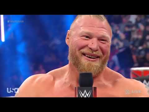 Raw 31 January Brock Lesnar Challenge Bobby Lashley on Raw full match in HD