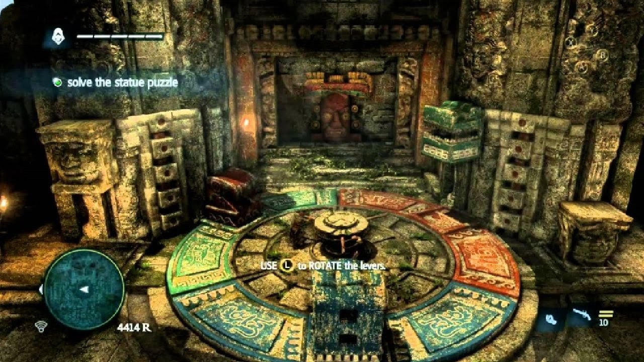 Assassin's Creed 4 Black Flag Solve the statue puzzle Walkthrough