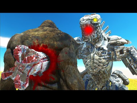 MECHAGODZILLA vs ALL KAIJU MONSTERS - Animal Revolt Battle Simulator