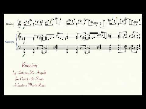 Running for Piccolo & Piano by Antonio De Angelis