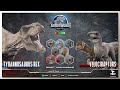 T Rex Vs Velociraptors With Healthbars
