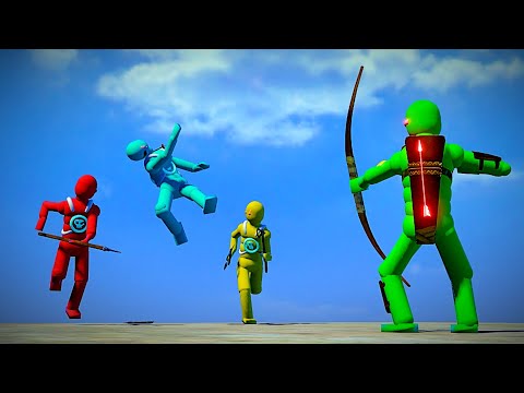 EPIC NPC Archer Takes on SMART AI in a Bridge Showdown - Overgrowth Mods Gameplay