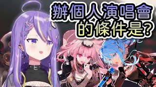 [Vtub] Moona透露辦演唱會的條件