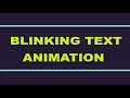 Button Blink Animation Css