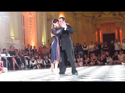  Esteban Moreno  and  Claudia Codega  are  dancing  to  the  tango  "  Colorao, colorao  "  by  Aníbal Troilo  at  Torino Tango Festival  in  2019