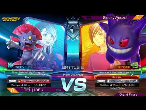 TLE IDEK (Weavile) vs SleezyWeezel (Gengar) - Pokken in Michigan - 6/8/18