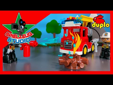Feuerwehr Spielzeug Video von LEGO Duplo #10903 für Kinder auf Deutsch - Stop Motion
