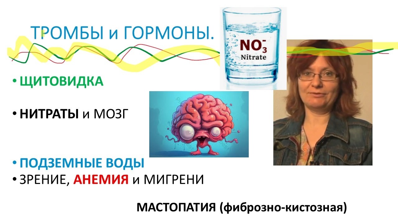 ТРОМБЫ и ГОРМОНЫ. Щитовидка, Нитраты и Деменция
