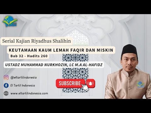 #1 Kajian Riyadhus Shalihin Bab 32 -  Tiga Bayi yang bisa Berbicara (Hadits 260)