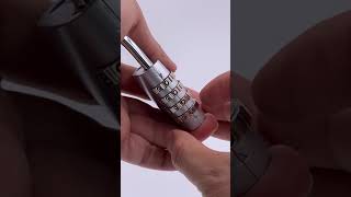 Bosvision BV-8578 4 digit padlock, reset combination code (with subtitles)