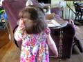 Ava Says Cheese And Then Eats A Coaster Easter April 3 2010 AVI