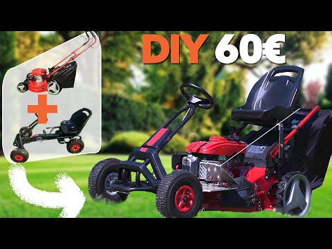 Rasenmäher-Traktor für weniger als 100 Euro selber bauen
