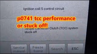 P0741: TCC SOLENOID PERFORMANCE OR STUCK OFF 4L60E (PART 1)