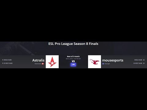 English: Astralis vs mousesports ESL Pro League Season 8 Finals Map 2