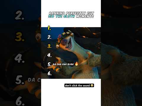 Ranking Sid The Sloth Moments ????