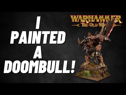 Old World Diaries: Beastmen Brayherds! Painting up an old Doombull model! #theoldworld