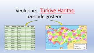 EXCEL'DE TÜRKİYE HARİTASI