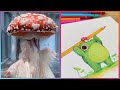 Cute Art Ideas That Will Boost Your Serotonin | Frogs & Mushrooms Edition