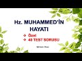 4. Sınıf  Din Kültürü ve Ahlak Bilgisi Dersi  Hz. Muhammed’in Ailesi dinkültürü Hz. Muhammet&#39;in Hayatı ile ilgili tes sorularını bu videodan çözebilirsiniz. konu anlatım videosunu izle