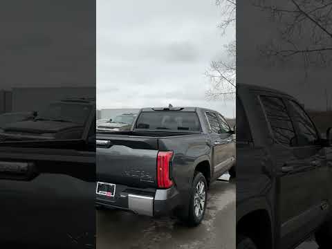 2026 Toyota Tundra 4x4 Crewmax Platinum Hybrid in Gray for sale at Forbes Waterloo Toyota in Waterloo, ON