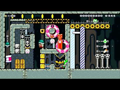 Super Puzzle World 5-2 by PuzzleKing - SUPER MARIO MAKER - NO COMMENTARY 1bc 1bc