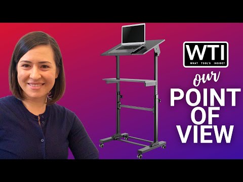 TechOrbits Mobile Standing Desk - WTI product video review