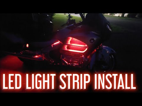 LED LIGHT STRIP UPDATED INSTALL GL1800 GOLDWING.