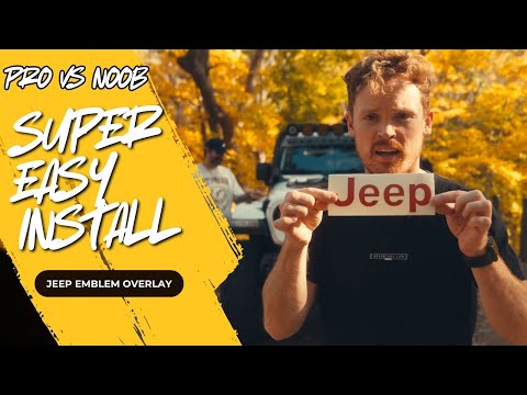 How Easy is it to Install Decals? | Pro VS Beginner | Jeep Emblem Overlay