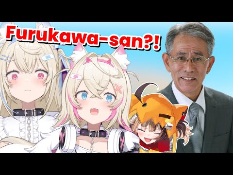 FuwaMoco are surprised seeing Furukawa (Wizard Ojiichan) at the studio FuwaMoco are surprised seeing Furukawa (Wizard Ojiichan) at the studio