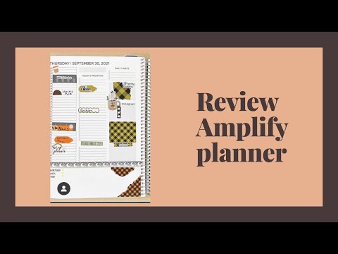 Review and flip through: Amplify Planner Q3